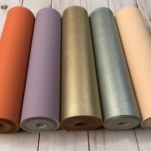 Faux leather sheets. Leather sheets. Faux leather. Craft supplies. Leather supplies. DIY supplies. F529 image 2