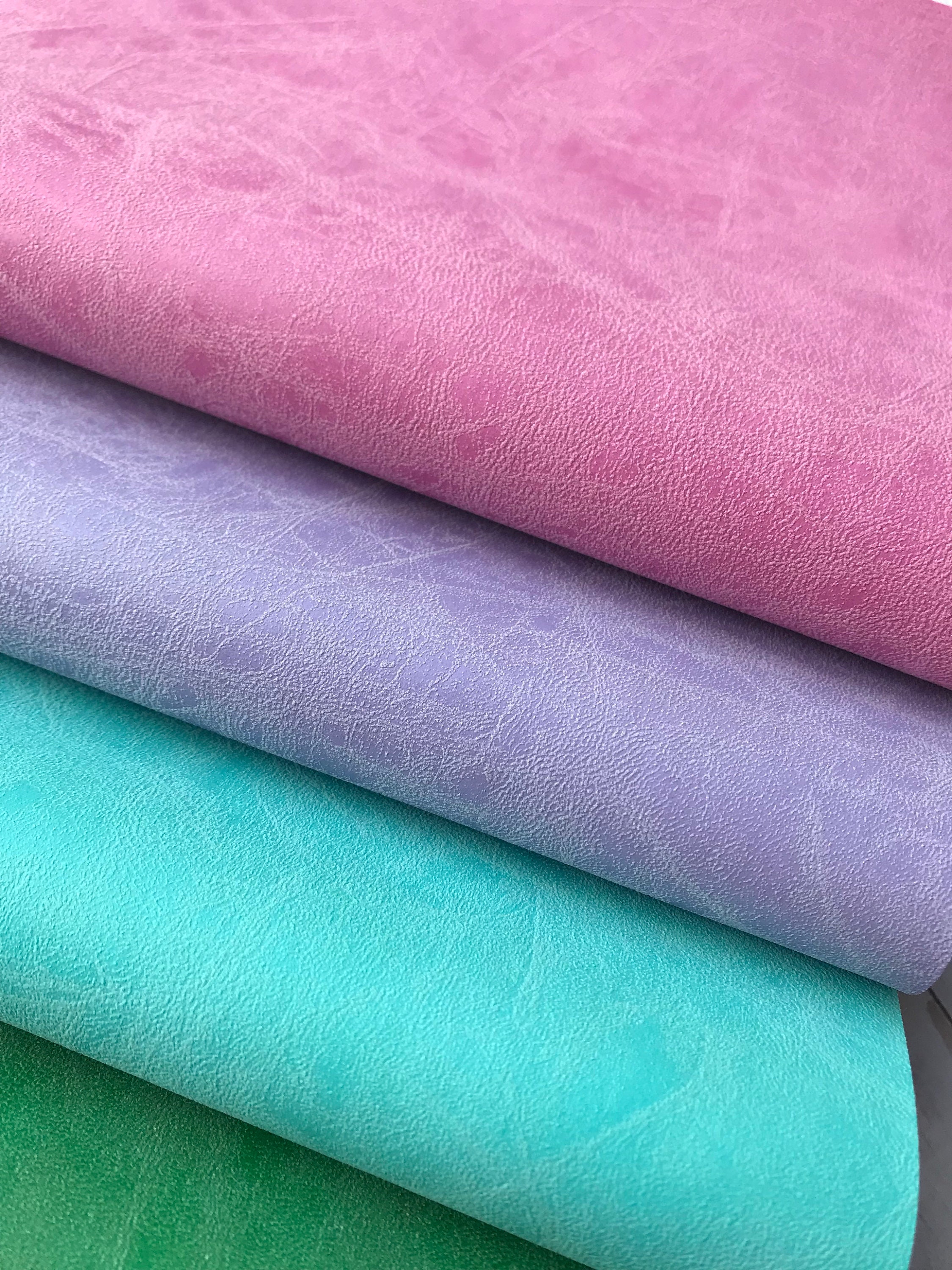 Textured Faux Leather Sheets: Soft Fabric Backing, DIY Crafts - Etsy