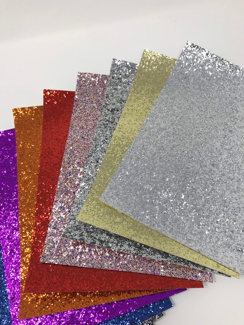 GLITTER Sheets With Canvas Backing. Glitter Sheets. Craft Etsy