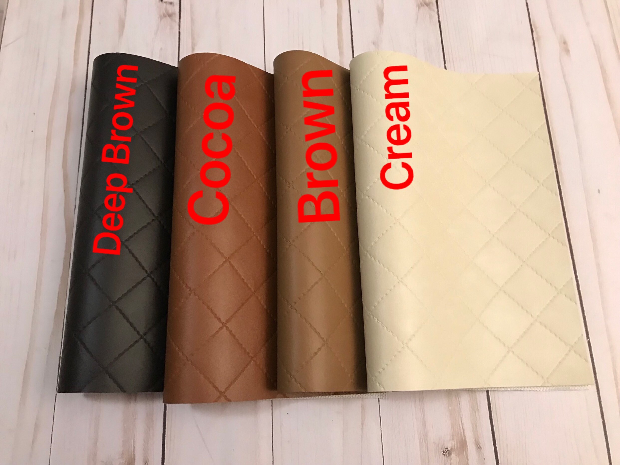 Quilt Texture Faux Leather Sheet: 8x11" Craft Supply - Etsy
