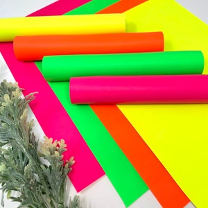 NEON colors faux leather sheets. Leather hair bows and earrings supplies. Faux leather. Listing F715