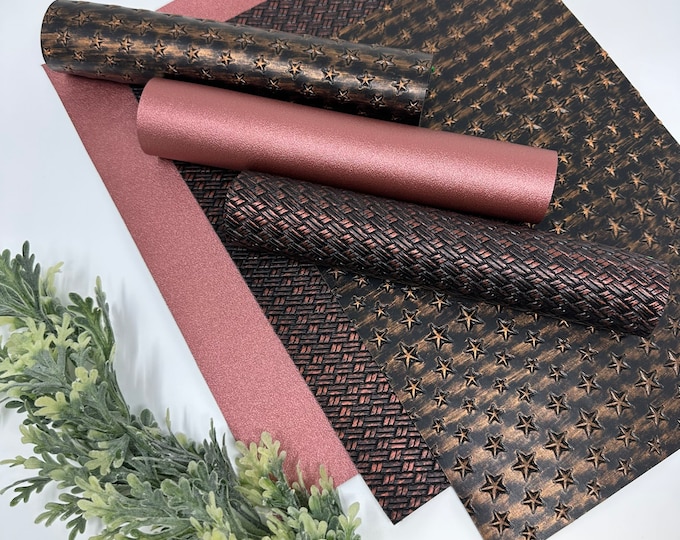 Textured Faux Leather Sheets: Craft & DIY Supplies (8x11 Inch) - Etsy