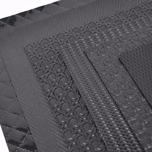 Black color palette texture faux leather sheets. Leather carft hair bows and earrings supplies. Fayx leather sheets