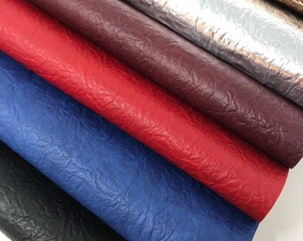 WRINKLED texture faux leather sheet, faux leather, craft supplies hair bows supplies, texture leather sheets. Thickness 1.2 mm Listing K8377