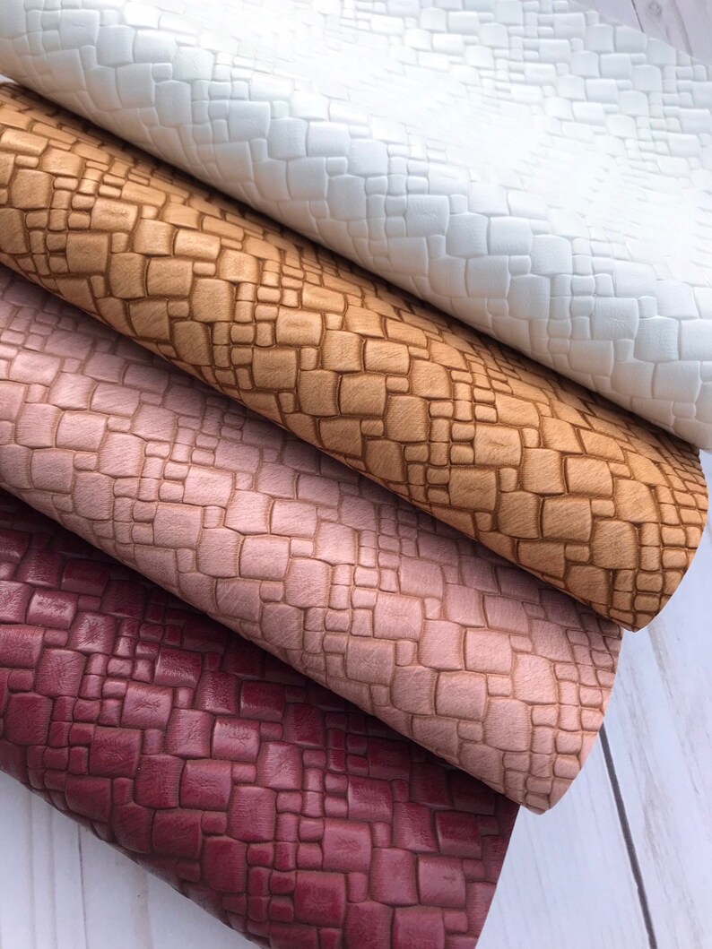 Basketweave Faux Leather Sheet: Textured Craft Supply (8x11", 1.2mm) - Etsy