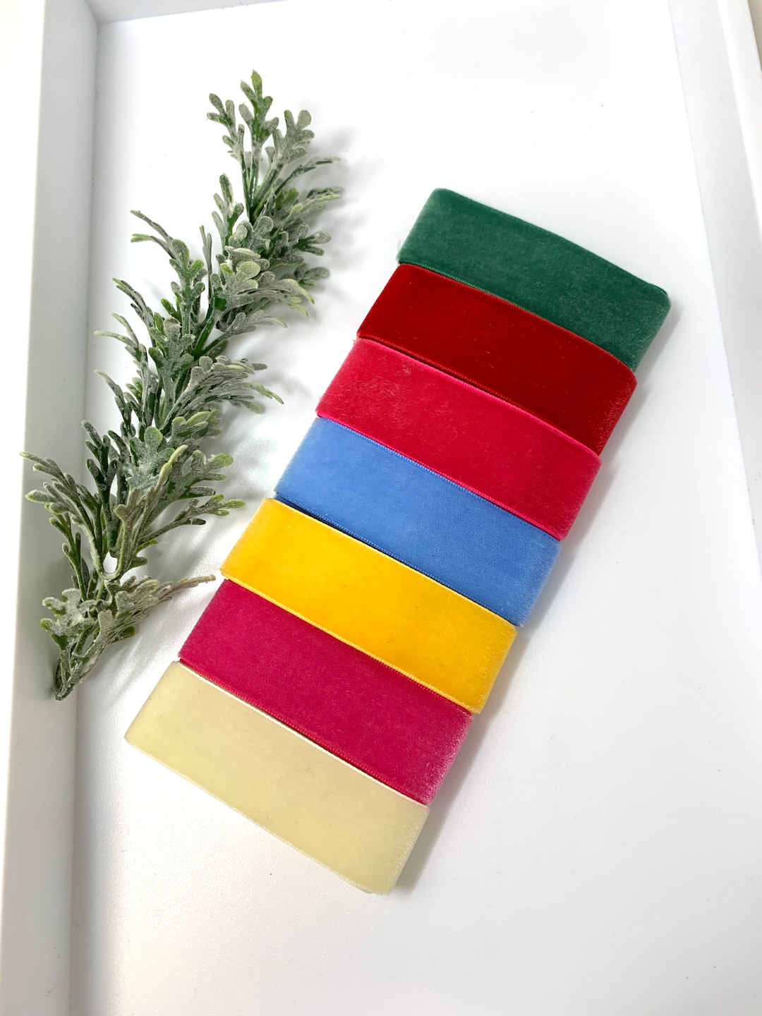 1-inch Velvet Ribbon: Sewing, Craft & Hair Bow Supplies - Etsy