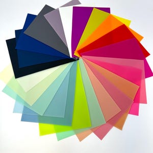 23 colors   0.9 MM Jelly  sheets. Waterproof Jelly sheets. Soft and bendyJelly sheets supplies. craft supplies. Listing #3