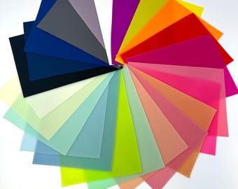 Waterproof Jelly PVC Sheet: 0.9mm Craft Supply (8x11 in)