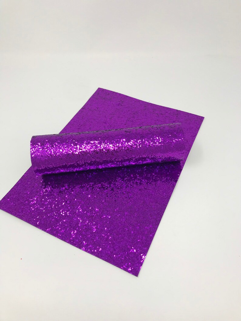 Purple Glitter Sheet With Canvas Backing. Glitter Sheets Craft Etsy