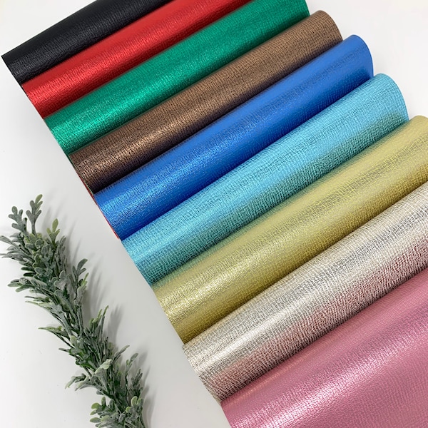 Faux leather sheets. 12 colors. Texture Leather sheet. Craft supplies. Leather supplies. Faux leather. K1053