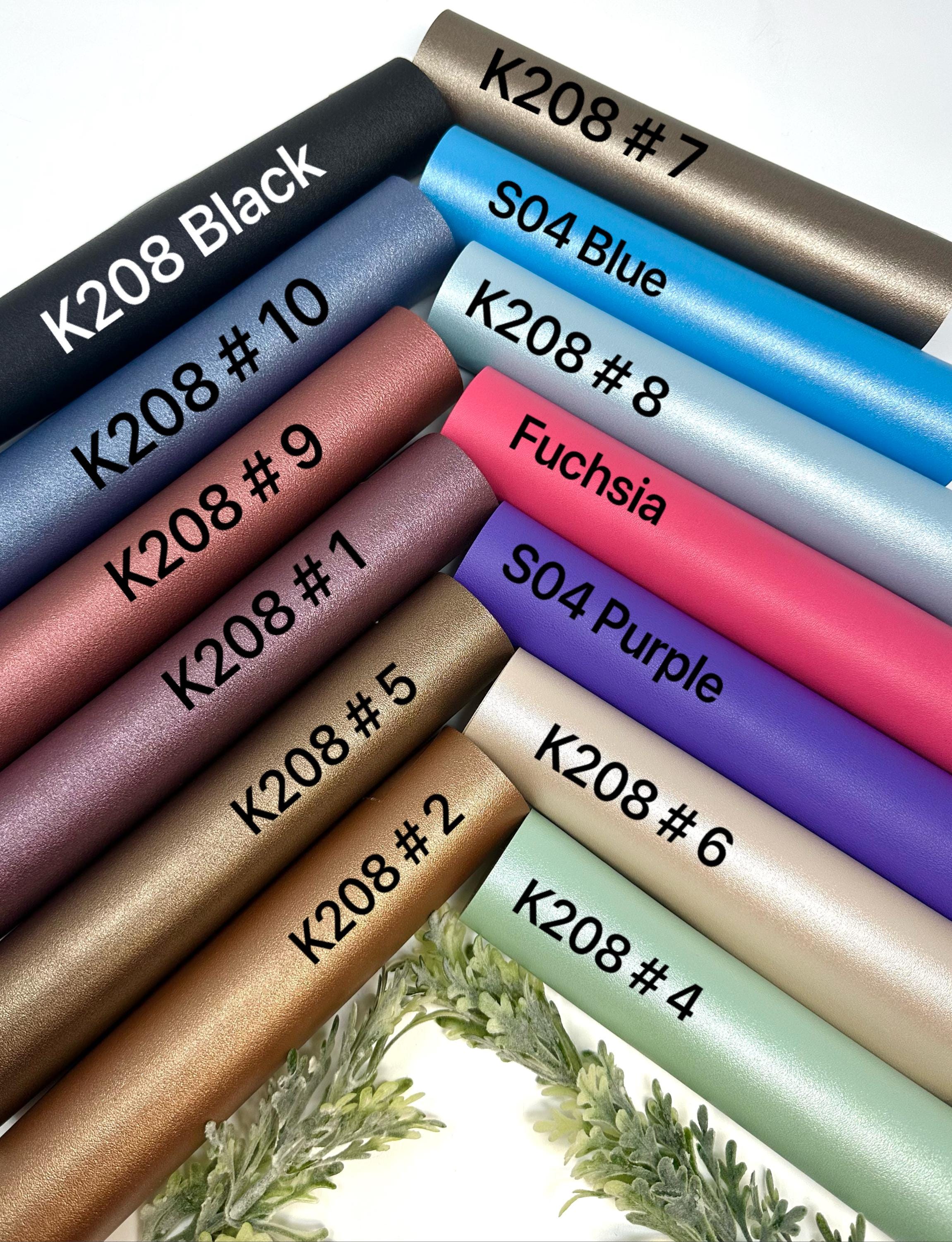 K208 Metallic Faux Leather Sheet: Smooth Texture, Hair Bow Supplies ...