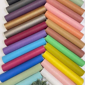 Faux leather sheets. Leather sheets. Solid color leather sheet. Craft supplies. Earrings. Hair bows.  Litchy texture MX-24