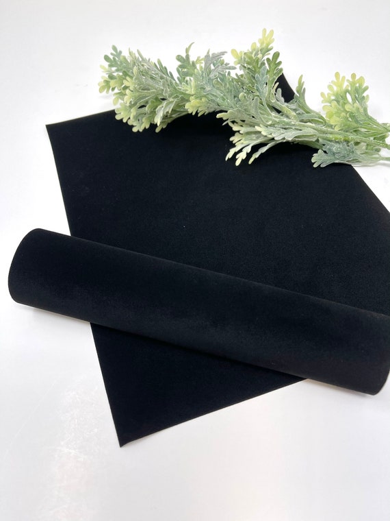 Velvet Flock Heat Transfer Vinyl. Black Color.. HTV Vinyl. Etsy
