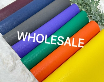 Wholesale Texture Faux Leather Sheets: 7 Colors, Hair Bow & Earring Supplies