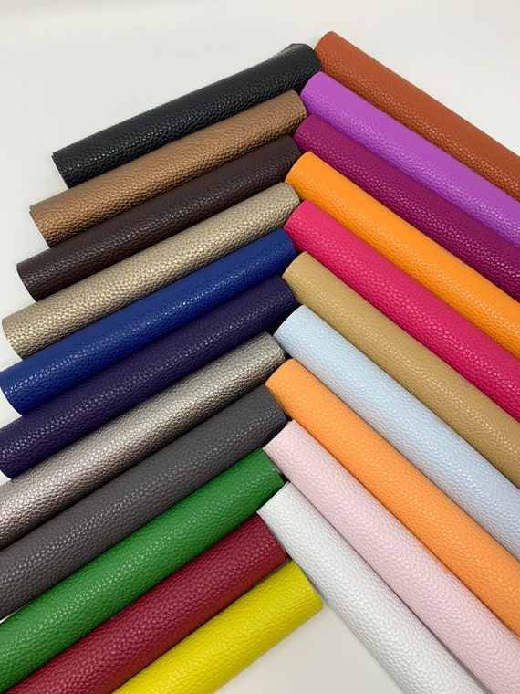 S21 Faux Leather Sheets. Available in 21 Colors. Litchi Design 