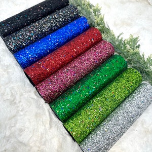 CG-800 Chunky glitter ROLL 8x52 inches. Glitter, craft supplies chunky glitter.