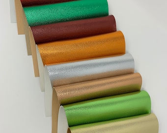 Metallic Faux Leather Sheets: 8x11" Hair Bow Supplies