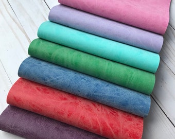 Textured Faux Leather Sheets: Soft Fabric Backing, DIY Crafts