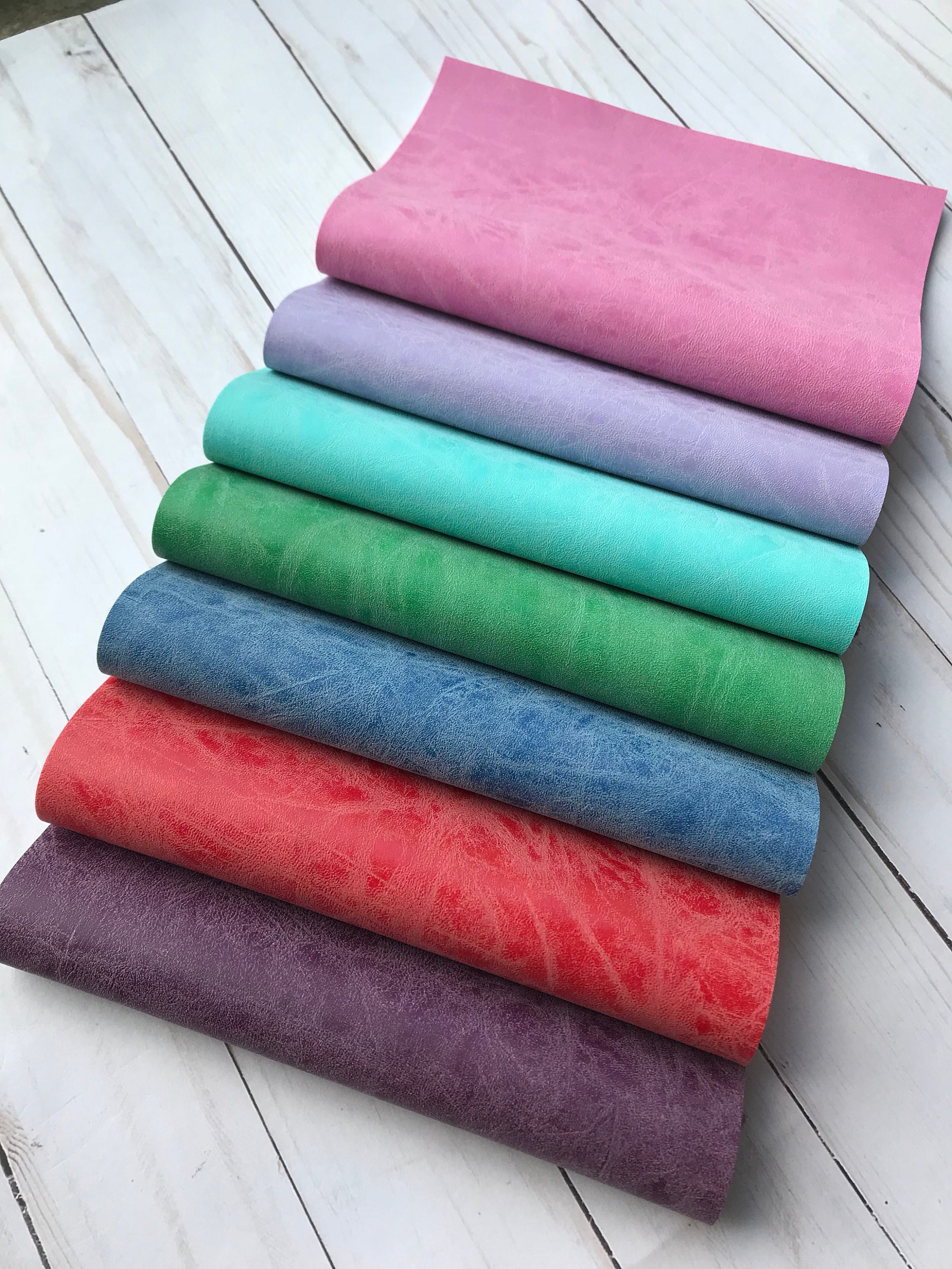 Textured Faux Leather Sheets: Soft Fabric Backing, DIY Crafts - Etsy
