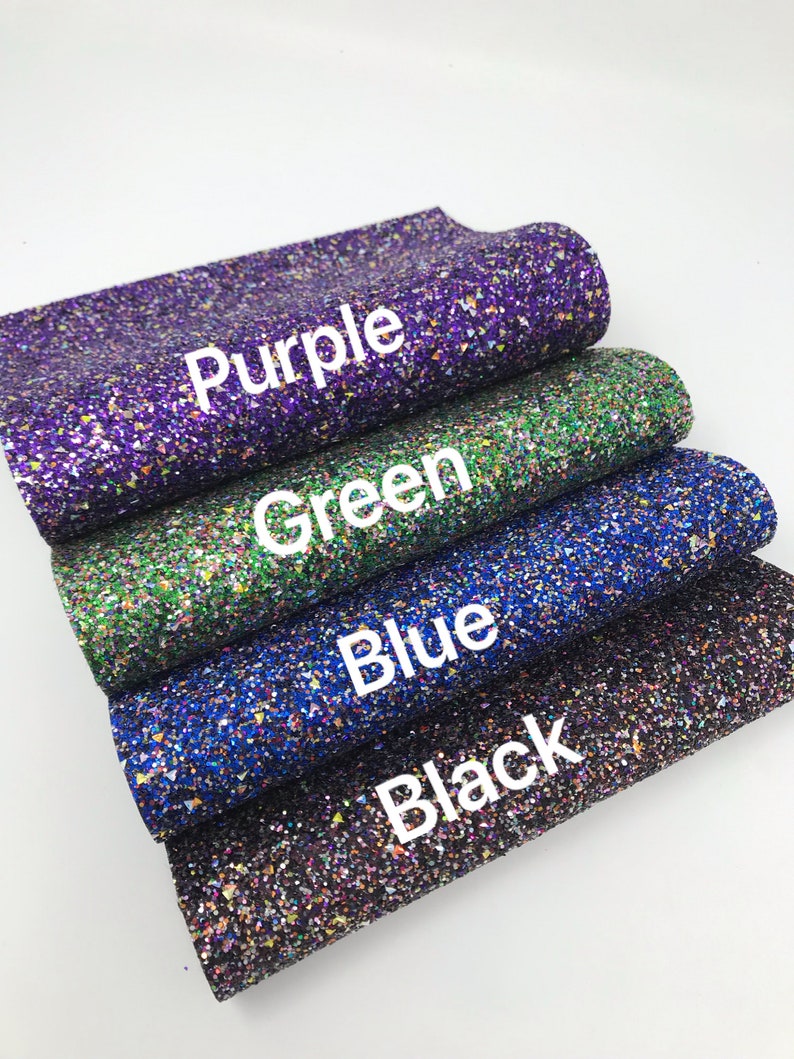 Multi Colored Chynky Glitter Sheet. Glitter Craft and Hair Bow - Etsy