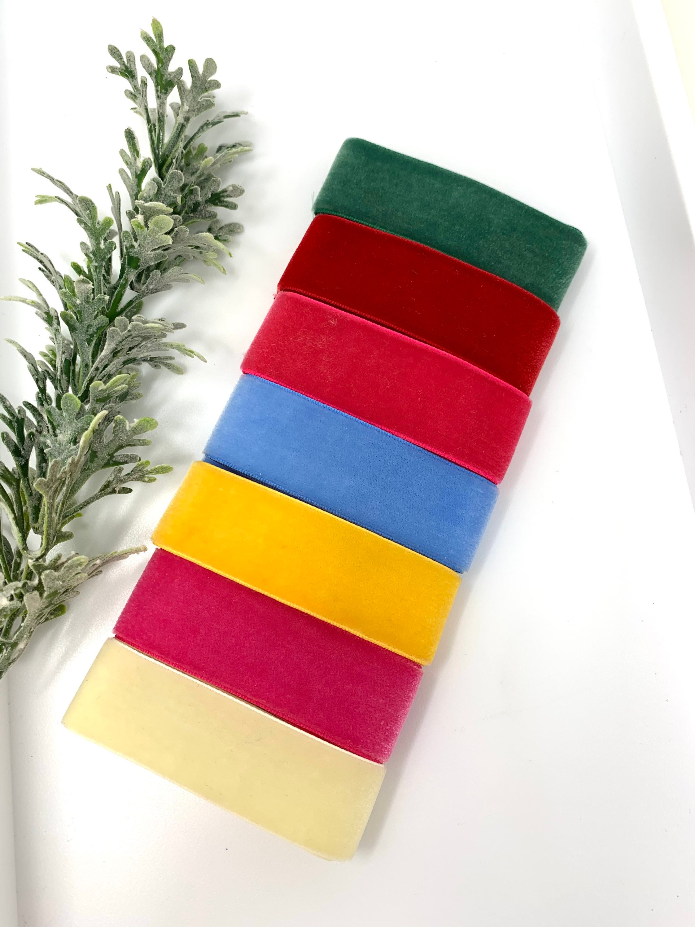 1-inch Velvet Ribbon: Sewing, Craft & Hair Bow Supplies - Etsy