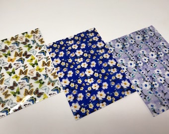 Iridescent Flower & Butterfly Waterproof Craft Sheets: Bow Supplies