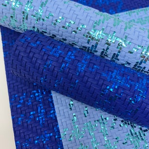 MINI BASKETWEAVE texture with painting on it faux leather sheets, craft supplies, hair bows  supplies,