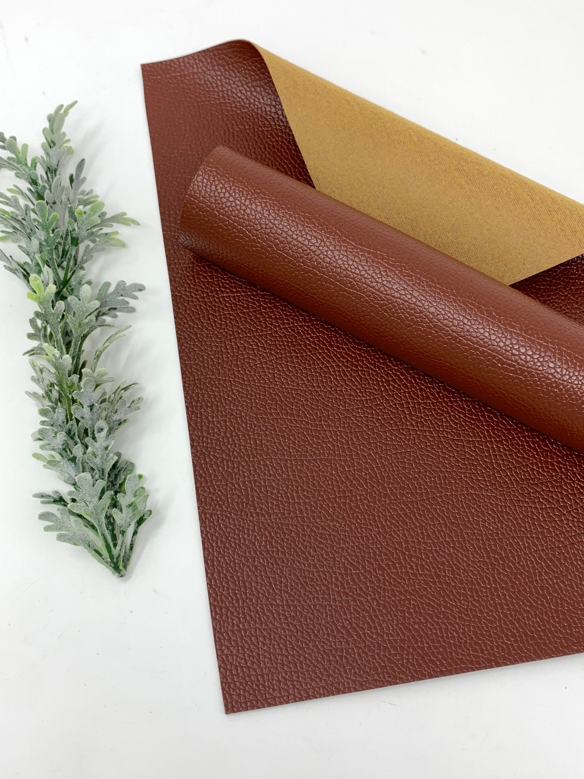 MEISTER SHEET【LEATHER】【箔】BROWN Thick Leather Sheets for Crafts Tooling Leather Square 1.8-2.1mm