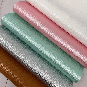 SHINY Litchi design 5 colors, faux leather sheets. Craft and hair bows supplies. Faux leather sheets SL05