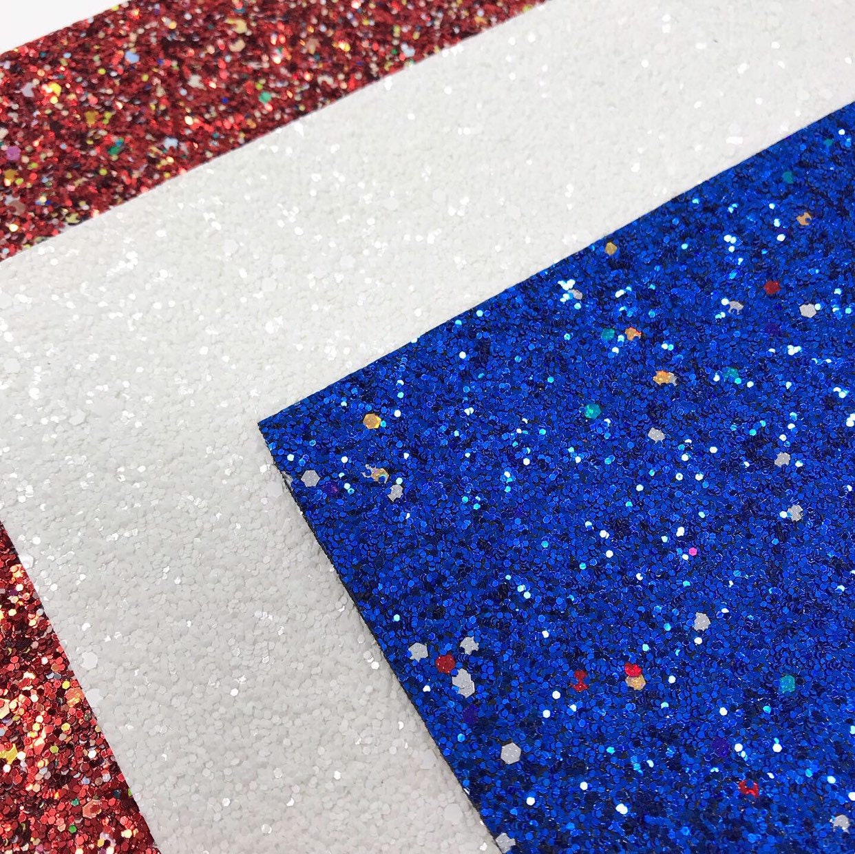 Red White and Blue chunky glitter sheets. Glitter sheets Etsy