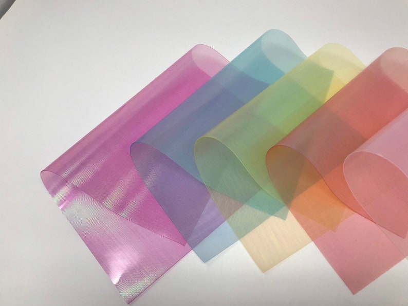 Holographic Transparent Sheet. Waterproof Jelly Sheets. Craft Etsy