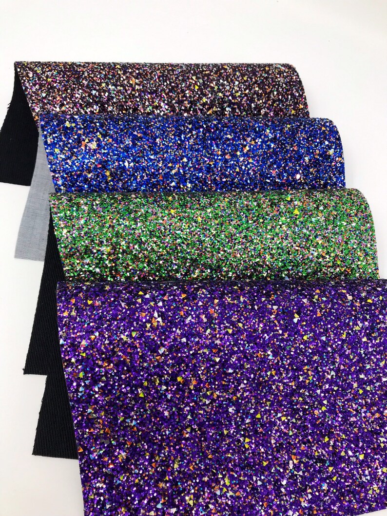 Multi Colored Chynky Glitter Sheet. Glitter Craft and Hair Bow | Etsy