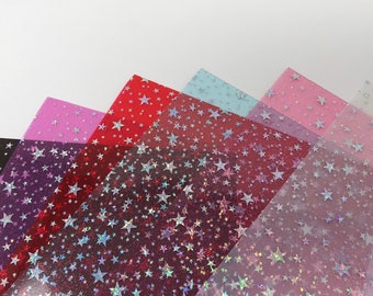 Star Jelly Sheets: Transparent Waterproof Bow Supplies