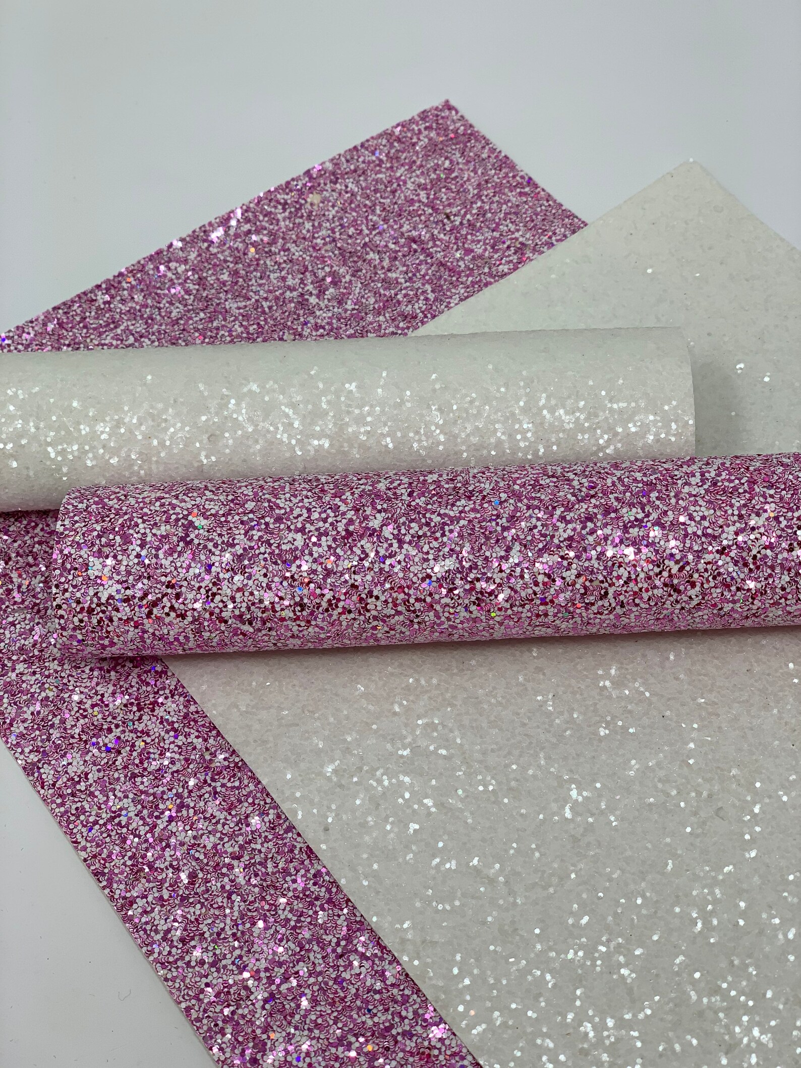 Chunky Glitter Sheets. Glitter Sheets. White Glitter. Craft Etsy