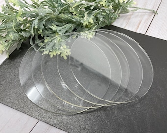5" Clear Acrylic Circle Discs: DIY Craft Supplies
