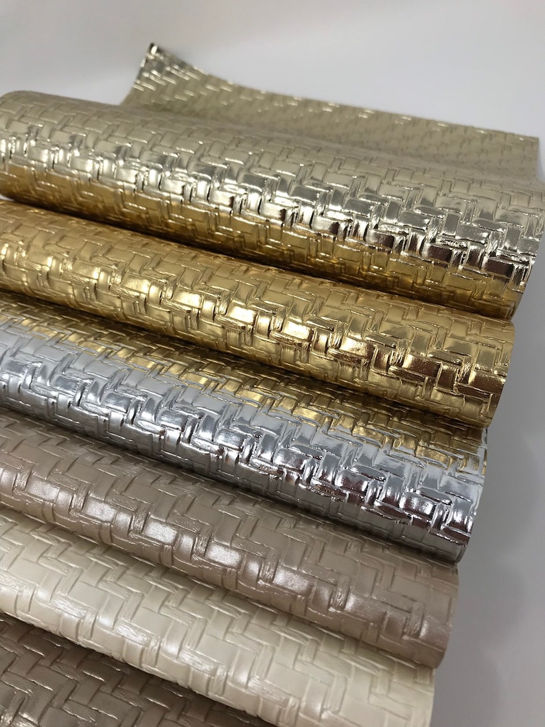 NKP105 Woven Texture Faux Leather Sheets: 8x11" Craft Fabric - Etsy