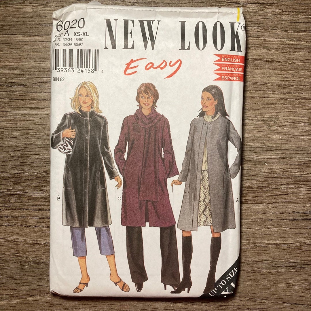 Simplicity New Look 6020 Sewing Pattern Coat Sewing Pattern Etsy