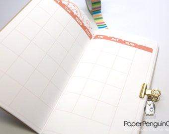 M007: Undated 12 Month Colorful Swirl Calendar Bright White Paper 118 GSM 40 Pages Notebook
