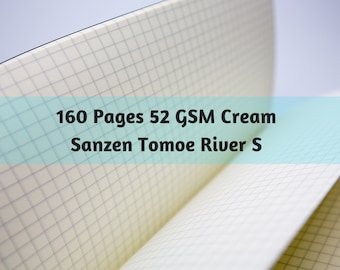 S015: Sanzen Tomoe River S Cream Paper 52 GSM 160 Pages Notebook