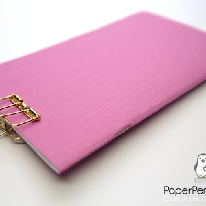 Midori Insert Japanese Linen Textured Raspberry Travelers Notebook Regular Wide B6 Slim Personal A6 Pocket Field Notes Passport Mini Micro