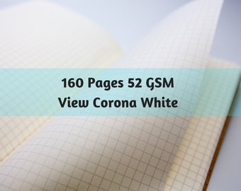 S012: View Corona White Paper 52 GSM 160 Pages Notebook