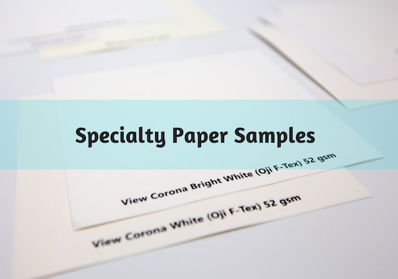 S001: Specialty Paper Square Samples 4.5" x 4.2" Paper Sheets