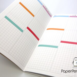 3 BOOK BUNDLE Midori Insert Daily Plain Calendar Regular A5 Wide B6 Personal A6 Pocket Field Notes Passport DO1P Undated Travelers Notebook