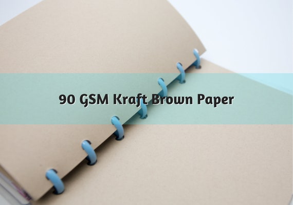 D010: Kraft Brown Paper 90 GSM 25 Sheets Disc Bound