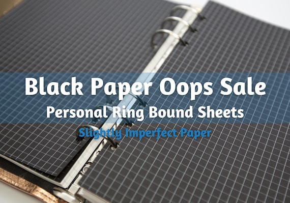 Oops: Personal Black Paper 89 GSM 40 Sheets Ring Bound