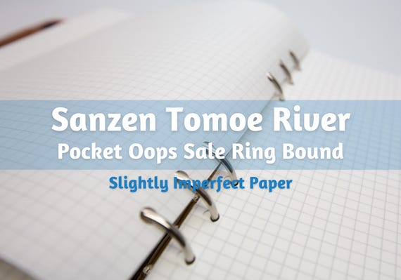 Oops: Pocket Sanzen Tomoe River S White Paper 52 GSM 80 Sheets Ring Bound