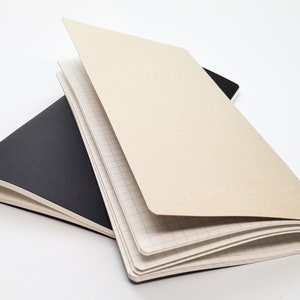 S016: Cosmo Air Light 80 Pages 75 GSM Japanese Paper Travelers Notebook Insert Light Cream Paper image 2