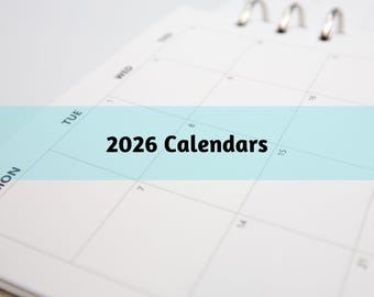 R022: 2026 Plain Monthly Calendar Bright White Paper 118 GSM 13 Sheets Ring Bound