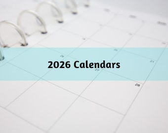 D013: 2026 Plain Monthly Calendar Bright White Paper 118 GSM 13 Sheets Disc Bound
