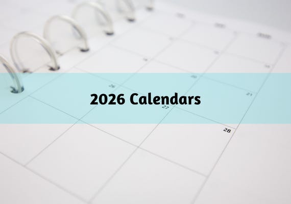 D013: 2026 Plain Monthly Calendar Bright White Paper 118 GSM 13 Sheets Disc Bound